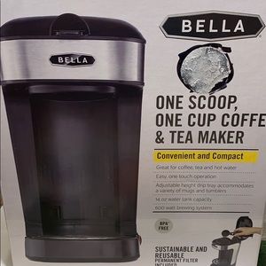 Bella One Scoop, One Cup Coffee& Tea Maker